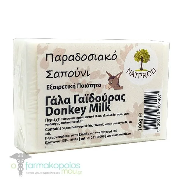 Natprod Traditional Soap Donkey Milk, 100g