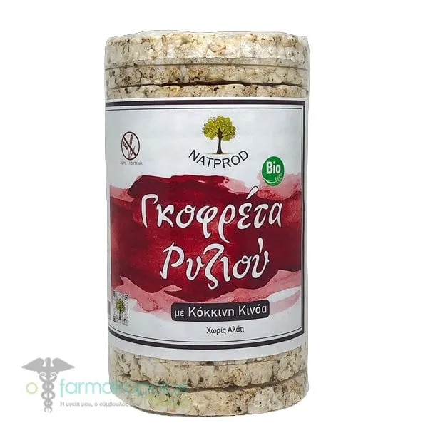 Natprod Organic Rice Cakes with Red Quinoa, 100g