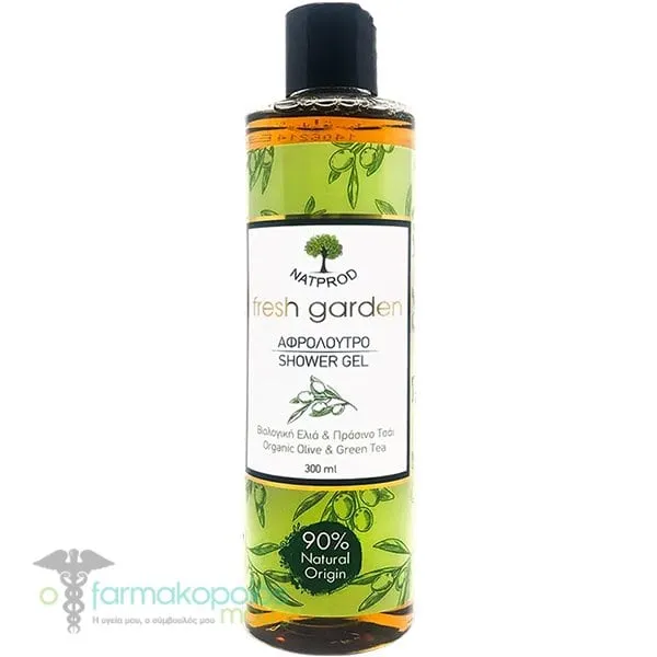 Natprod Fresh Garden Shower Gel with Organic Olive & Green Tea, 300ml