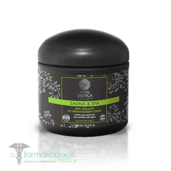 Natura Siberica Sauna & Spa Anti-Cellulite Icy Drainage Body Cream, 370ml