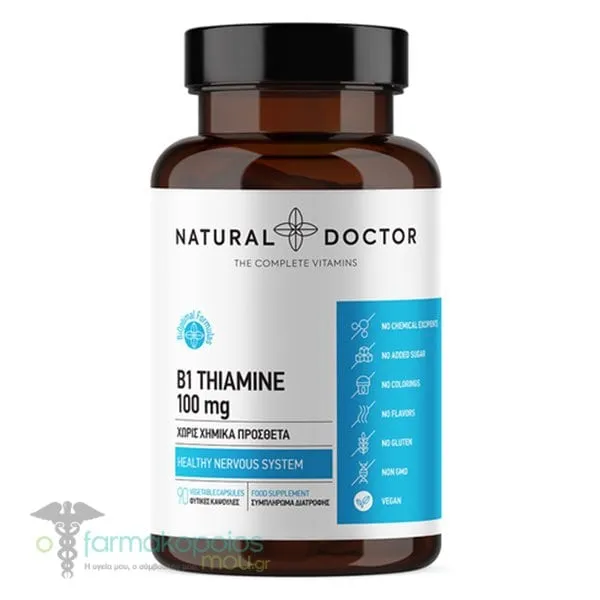 Natural Doctor B1 Thiamine 100mg, 90veg. caps