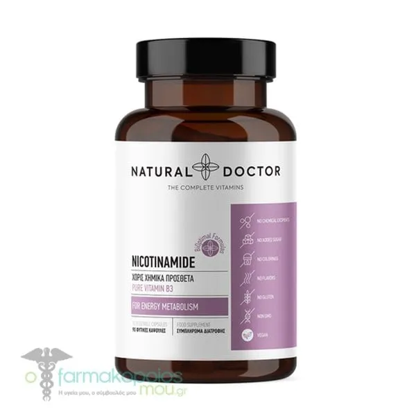 Natural Doctor Nicotinamide, 90veg. caps