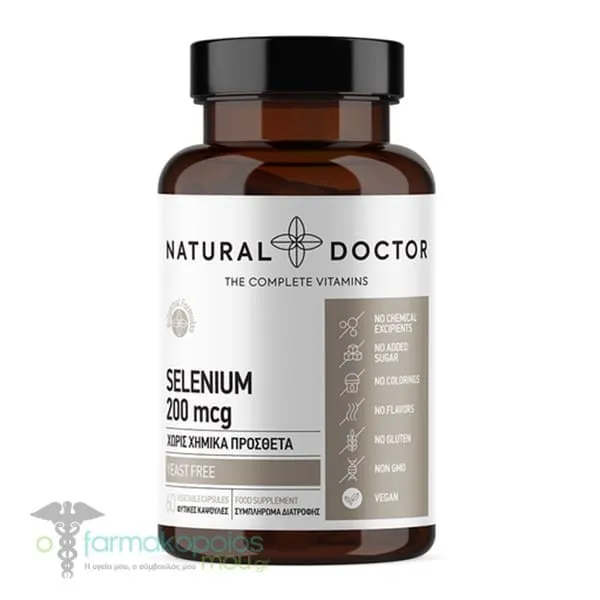 Natural Doctor Selenium 200mcg, 60caps