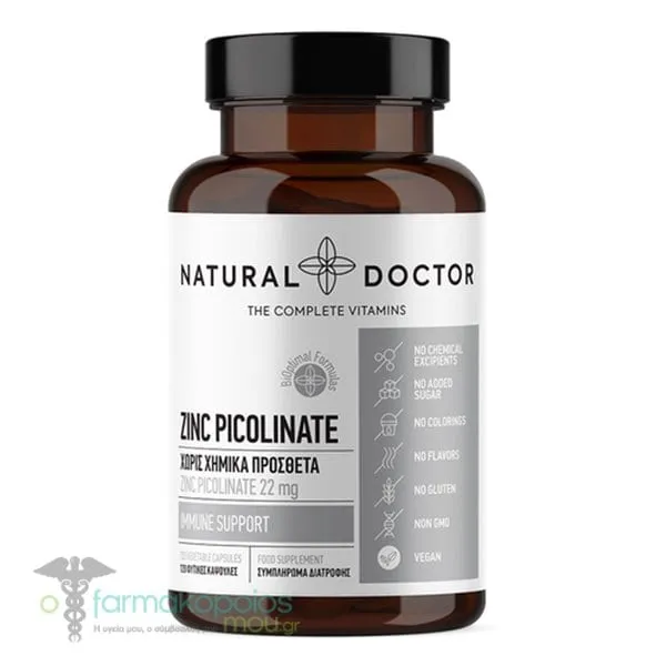 Natural Doctor Zinc Picolinate, 120veg. caps