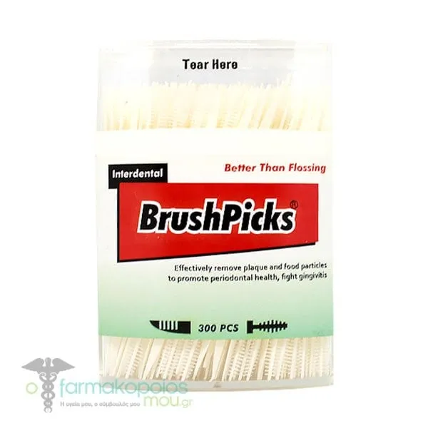 Natural Products Interdental BrushPicks, 300pcs