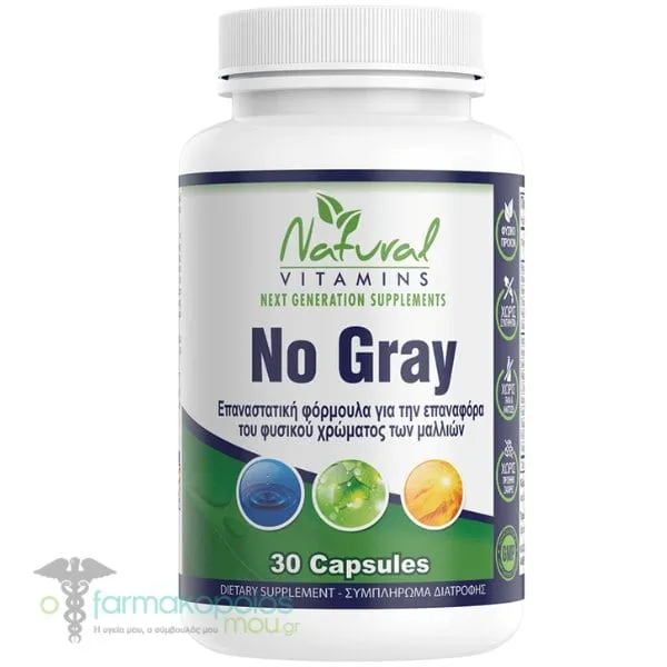 Natural Vitamins No Gray, 30caps