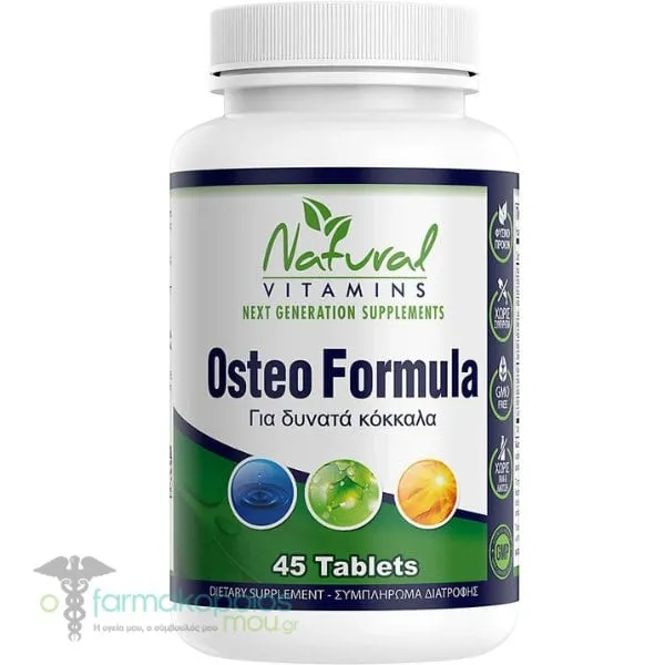 Natural Vitamins Osteo Formula, 45tabs