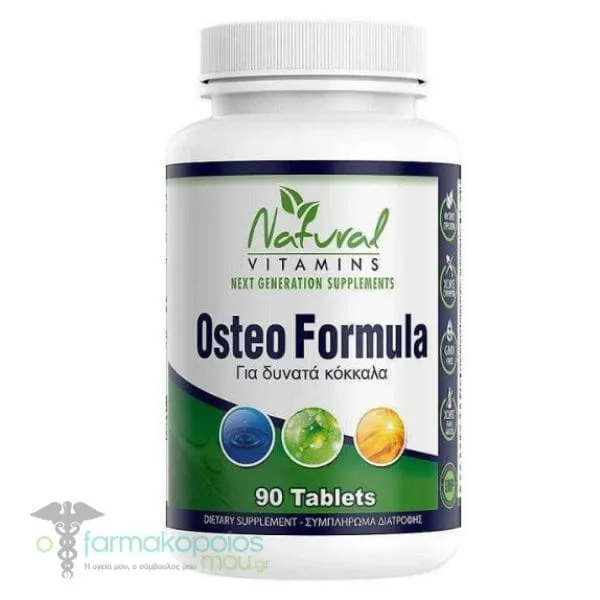 Natural Vitamins Osteo Formula, 90tabs