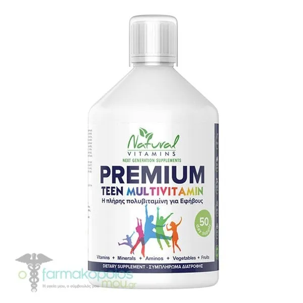 Natural Vitamins Premium Teen Multivitamin, 500ml