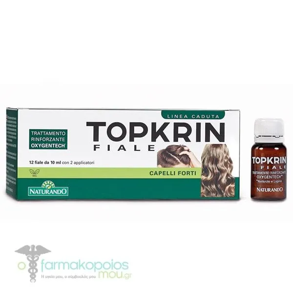 Naturando Topkrin Fiale Ενισχυτική Λοσιόν Κατά της Τριχόπτωσης, 12x10ml