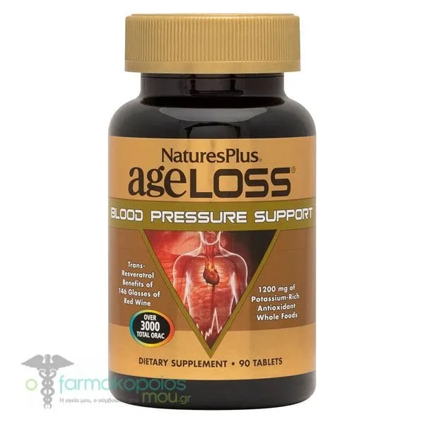 Natures Plus AgeLoss Blood Pressure Support, 90tabs