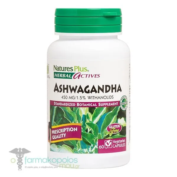 Natures Plus Ashwagandha 450mg, 60caps