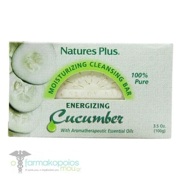 Natures Plus Cucumber Moisturizing Soap Bar, 100gr
