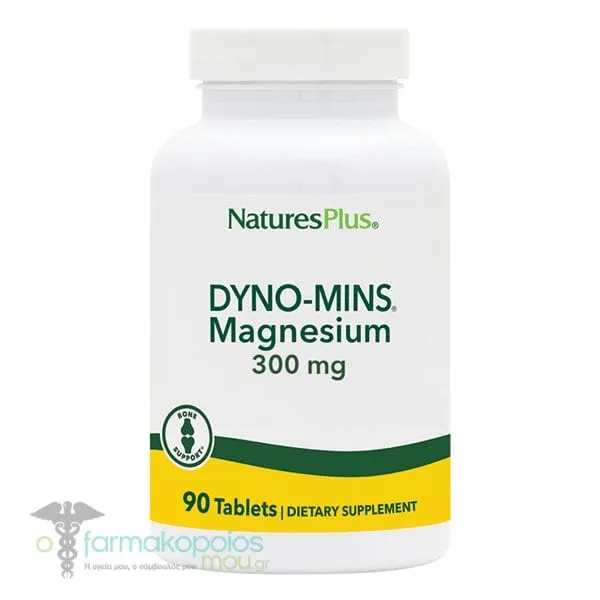 Natures Plus Dyno Mins Magnesium 300mg, 90tabs