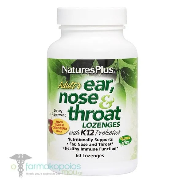 Natures Plus Ear, Nose & Throat, 60lozenges
