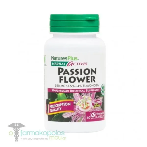 Natures Plus Herbal Actives Passion Flower 250mg, 60caps