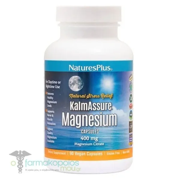 Natures Plus KalmAssure Magnesium 400mg, 90caps
