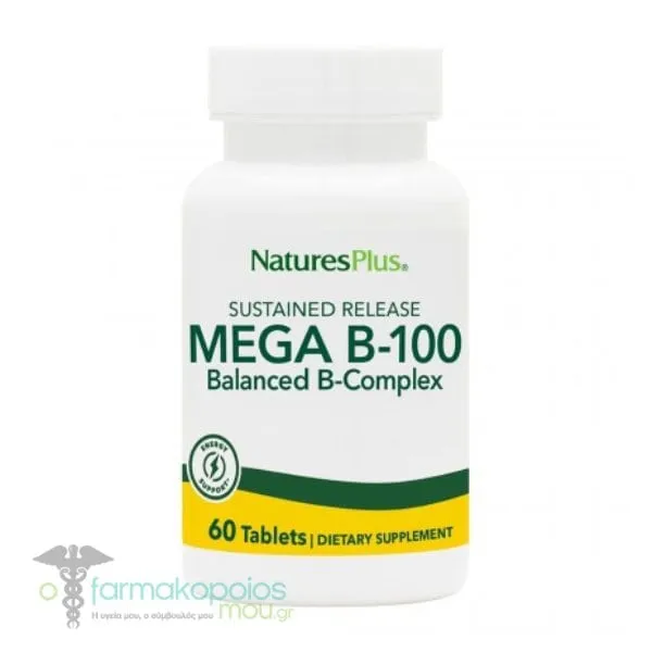 Natures Plus Mega B-100 Complex, 60tabs