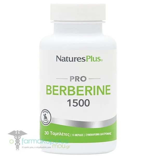 Natures Plus Pro Berberine 1500mg, 30tabs