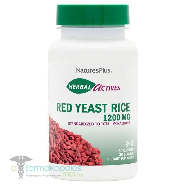 Natures Plus Red Yeast Rice 600mg, 60vcaps