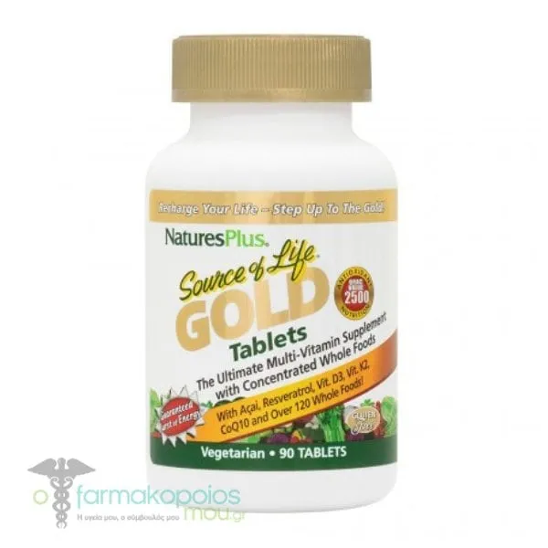 Natures Plus Source of Life Gold Tablets, 90tabs