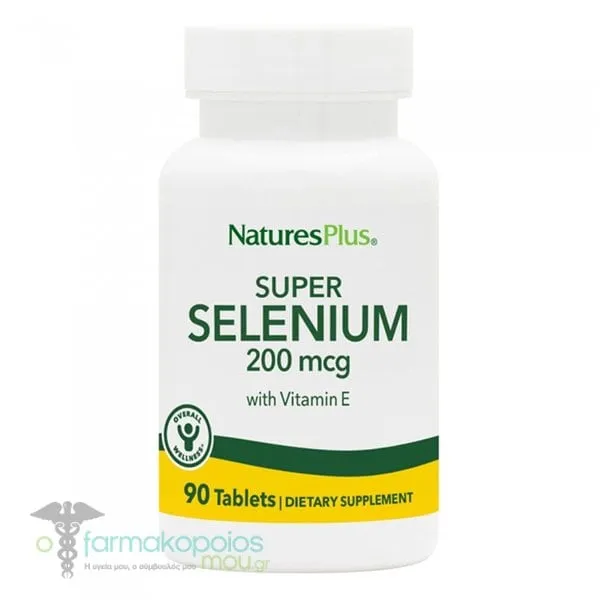 Natures Plus Super Selenium 200mcg, 90tabs