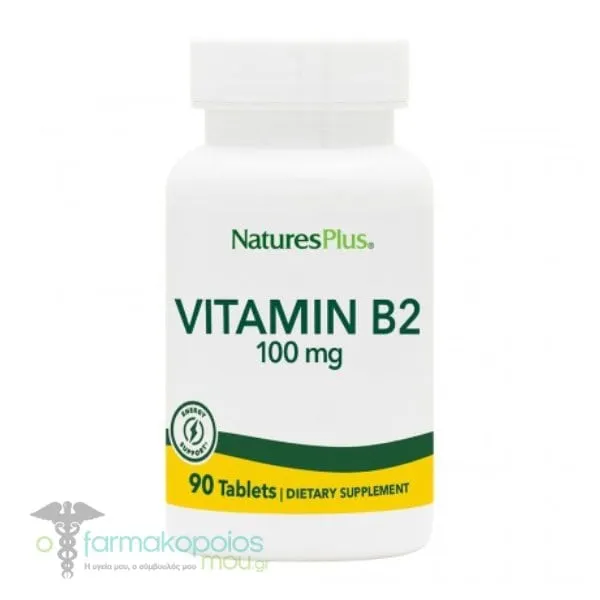 Natures Plus Vitamin B2 100mg, 90tabs