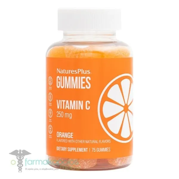 Natures Plus Vitamin C 250mg, 75gummies