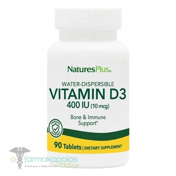 Natures Plus Vitamin D 400 IU, 90tabs