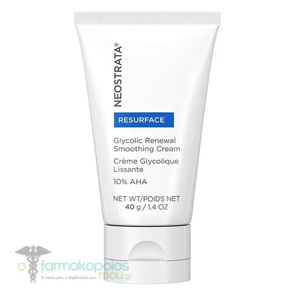 Neostrata Resurface Glycolic Renewal Smooth Cream 10AHA, 40gr