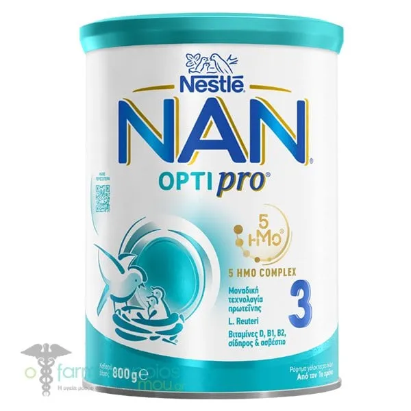 Nestle Nan Optipro 5 ΗΜΟ Complex 3 Baby Milk 1Y+, 800gr