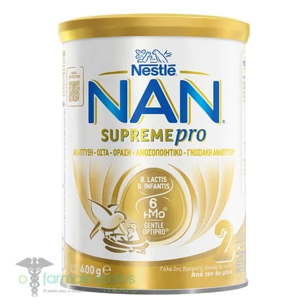Nestle NAN Supreme Pro 2 Milk in Powder Form from the 6th Month, 400gr