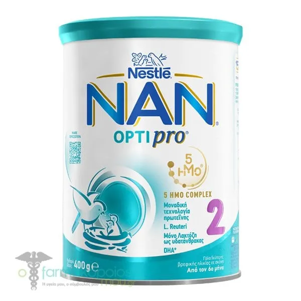 Nestle ΝΑΝ Optipro 2 Infant Milk Powder from the 6th Month, 400gr