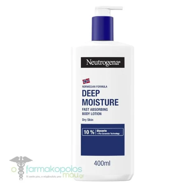 Neutrogena Deep Moisture Fast Absorbing Body Lotion, 400ml