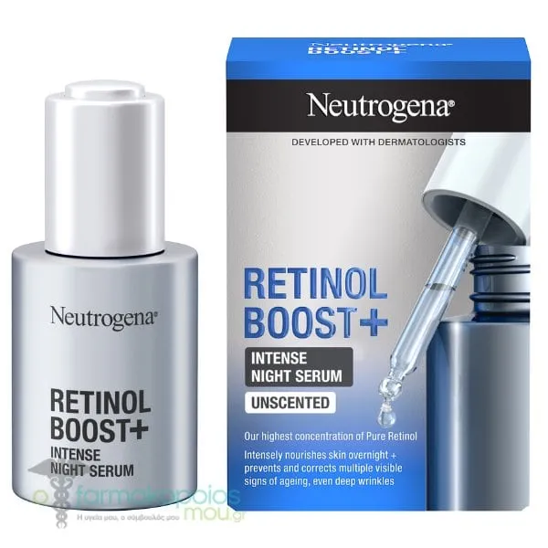 Neutrogena Retinol Boost+ Intense Night Serum Unscented, 30ml