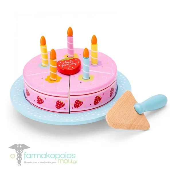 New Classic Toys Bon Appetit Cutting Cake - Birthday 2y+, 1pc