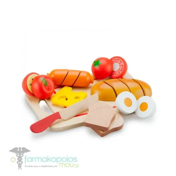 New Classic Toys CUTTING MEAL - BREAKFAST, 10pcs