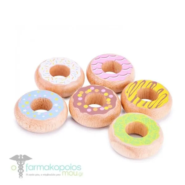 New Classic Toys Bon Appetit Donuts 3y+, 6pcs