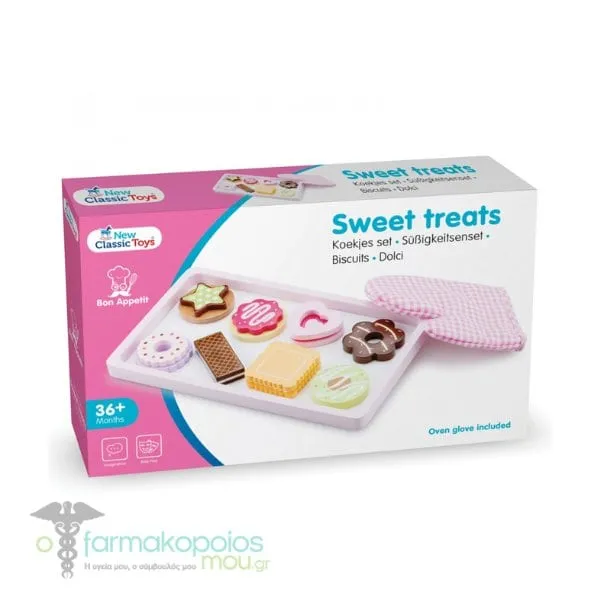 New Classic Toys Bon Appetit Sweet Treats With Oven Glove 3y+, 1set