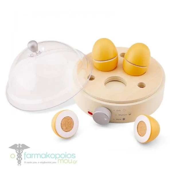 New Classic Toys Bon Appetit Wooden Egg Boiler 2y+, 1set