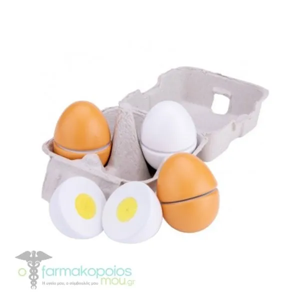New Classic Toys Bon Appetit Wooden Eggs 2y+, 4τεμ
