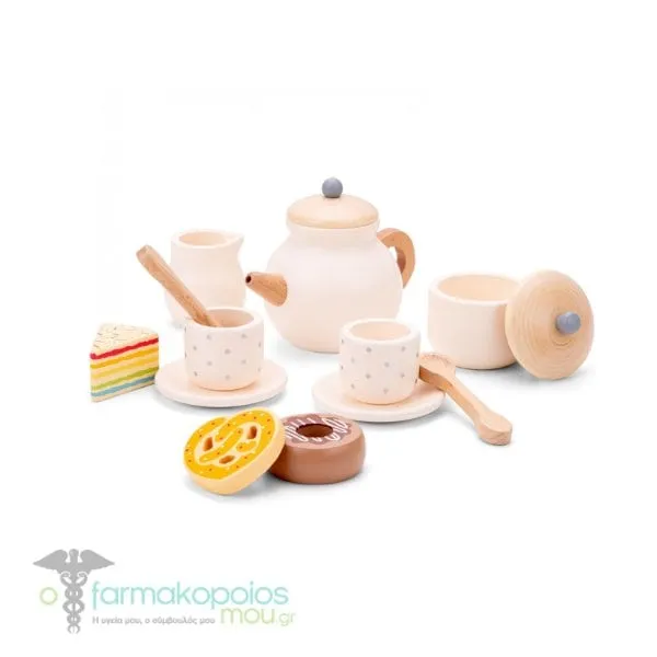 New Classic Toys Bon Appetit Wooden Tea Set 2y+, 1σετ