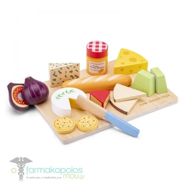 New Classic Toys Cheese Board Wooden Cheese Set 3y+, 1set