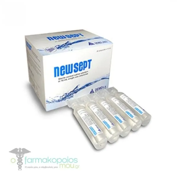 NewSept Sterile Saline in Disposable Ampoules, 30x10ml