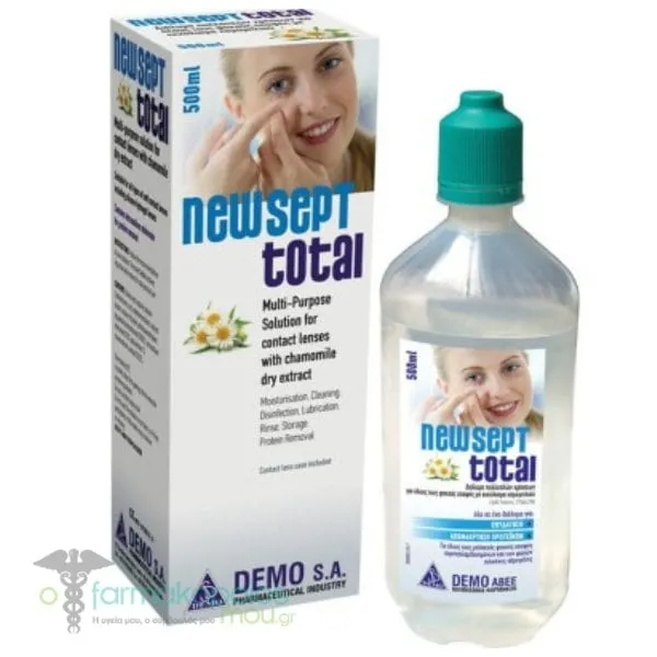 NewSept Total Multipurpose Contact Lens Solution with Chamomile Extract, 500ml