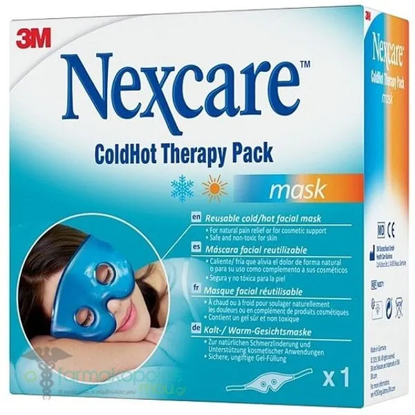Nexcare ColdHot Therapy Pack Mask Μάσκα Προσώπου για Κρυοθεραπεία/Θερμοθεραπεία, 1τεμ