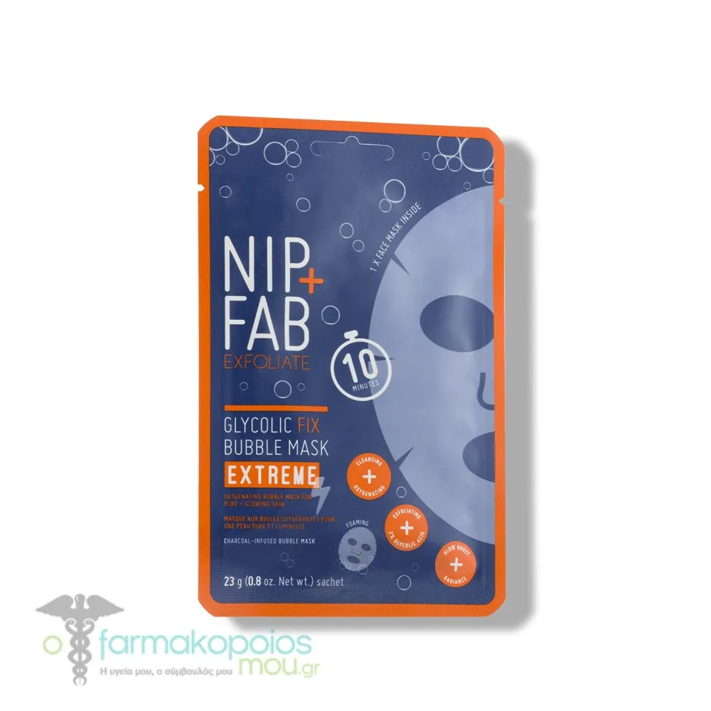 Nip+Fab Glycolic Fix Bubble Sheet Mask Extreme Face Mask, 1pc
