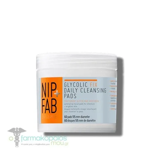 Nip+Fab Glycolic Fix Daily Cleansing Pads, 60pcs