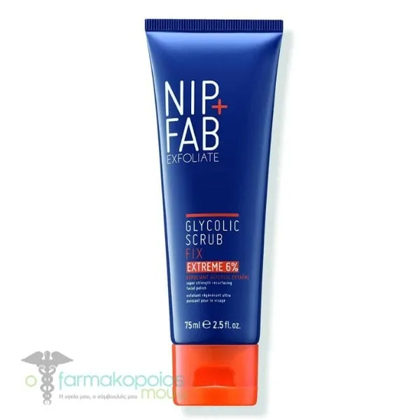 Nip+Fab Glycolic Fix Scrub Extreme 6%, 75ml