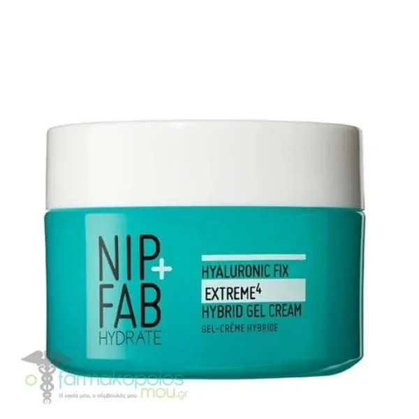 Nip+Fab Hydrate Hyaluronic Fix Extreme4 Hybrid Gel Cream, 50ml